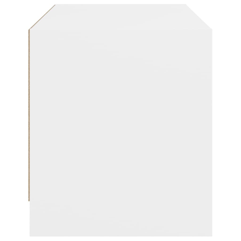 TV-Schrank mit Glastüren Weiß 68x37x42 cm