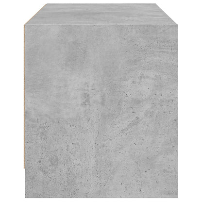 vidaXL TV-Schrank mit Glastüren Betongrau 68x37x42 cm