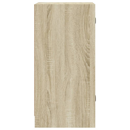 Beistellschrank mit Glastüren Sonoma-Eiche 35x37x75,5 cm