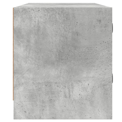 vidaXL TV-Schrank mit Glastüren Betongrau 102x37x42 cm