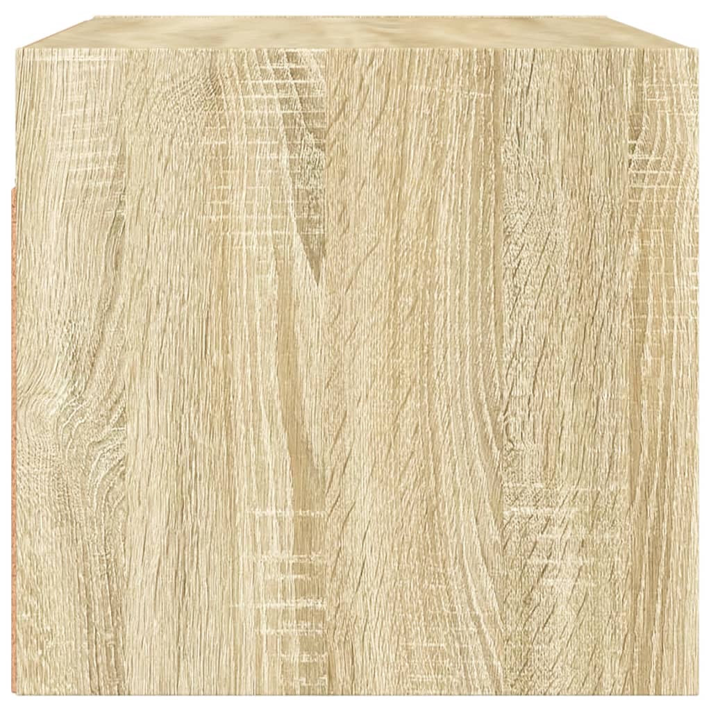 vidaXL Wandschrank mit Glastüren Sonoma-Eiche 68,5x37x35 cm