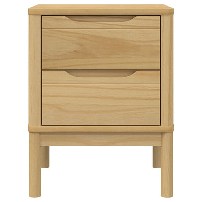 vidaXL Nachttisch Wachsbraun 45x39x57 cm Massivholz Kiefer