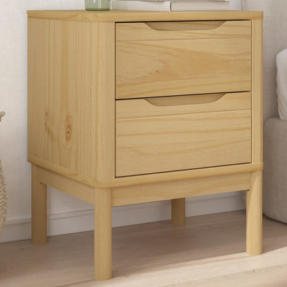 vidaXL Nachttisch Wachsbraun 45x39x57 cm Massivholz Kiefer