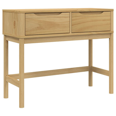 vidaXL Konsolentisch FLORO Wachsbraun 89,5x36,5x73cm Massivholz Kiefer