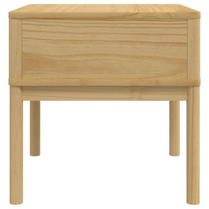 vidaXL Table d'appoint FLORO marron ciré 55x55x54 cm bois de pin massif