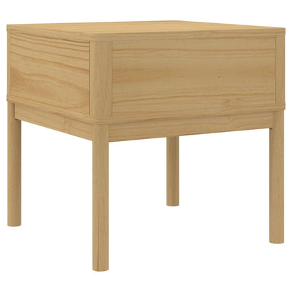 vidaXL Table d'appoint FLORO marron ciré 55x55x54 cm bois de pin massif