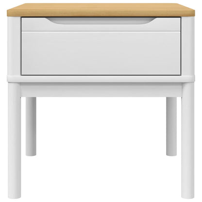vidaXL Lampentisch FLORO Weiß 55x55x54 cm Massivholz Kiefer