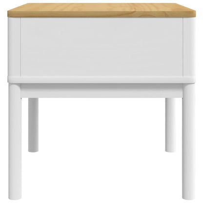 vidaXL Lampentisch FLORO Weiß 55x55x54 cm Massivholz Kiefer