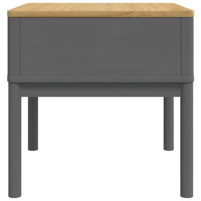 vidaXL Lampentisch FLORO Grau 55x55x54 cm Massivholz Kiefer