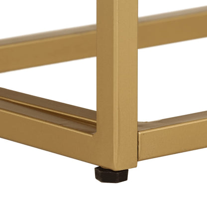 vidaXL Konsolentisch 90x30x76 cm Massivholz Mango und Eisen