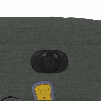 vidaXL Massagesessel Elektrisch Dunkelgrau Stoff