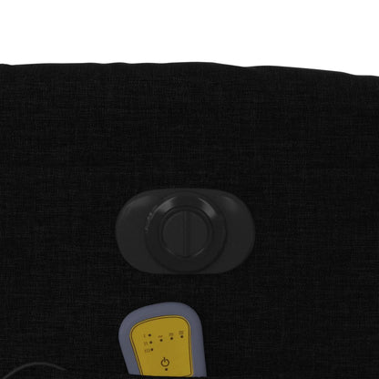 vidaXL Fauteuil de massage électrique Noir Tissu