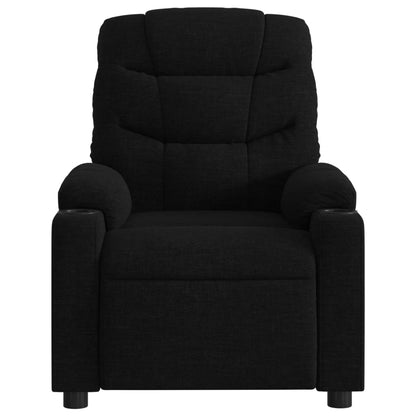 vidaXL Fauteuil de massage électrique Noir Tissu