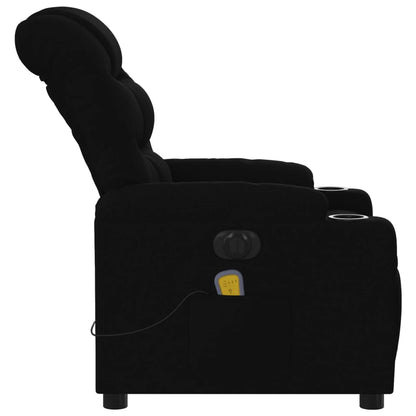 vidaXL Fauteuil de massage électrique Noir Tissu