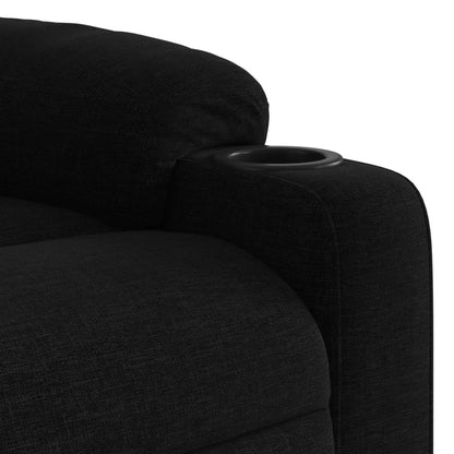 vidaXL Fauteuil de massage électrique Noir Tissu