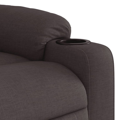 vidaXL Massagesessel Elektrisch Dunkelbraun Stoff