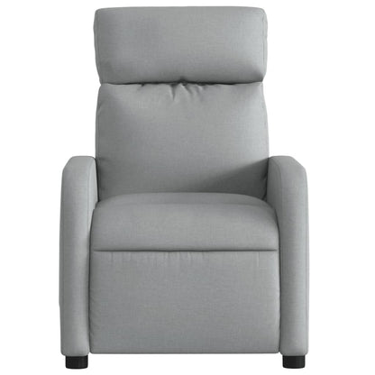 vidaXL Massage-Relaxsessel Hellgrau Stoff