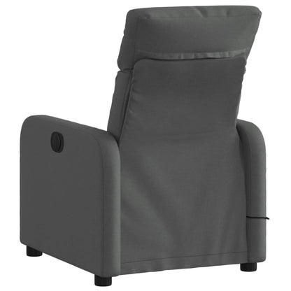 vidaXL Massage-Relaxsessel, Stoff, Dunkelgrau