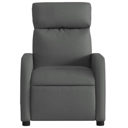 vidaXL Massage-Relaxsessel, Stoff, Dunkelgrau