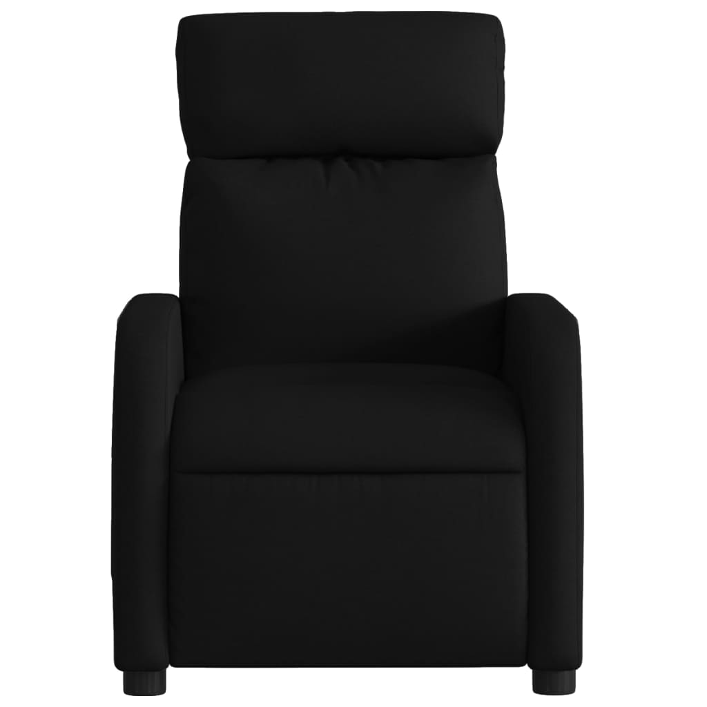 vidaXL Massage-Relaxsessel, Stoff, Schwarz