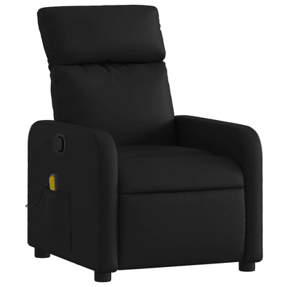 vidaXL Massage-Relaxsessel Schwarz Kunstleder