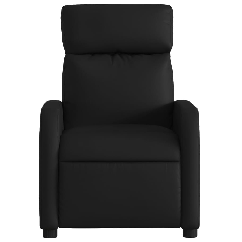 vidaXL Massage-Relaxsessel Schwarz Kunstleder