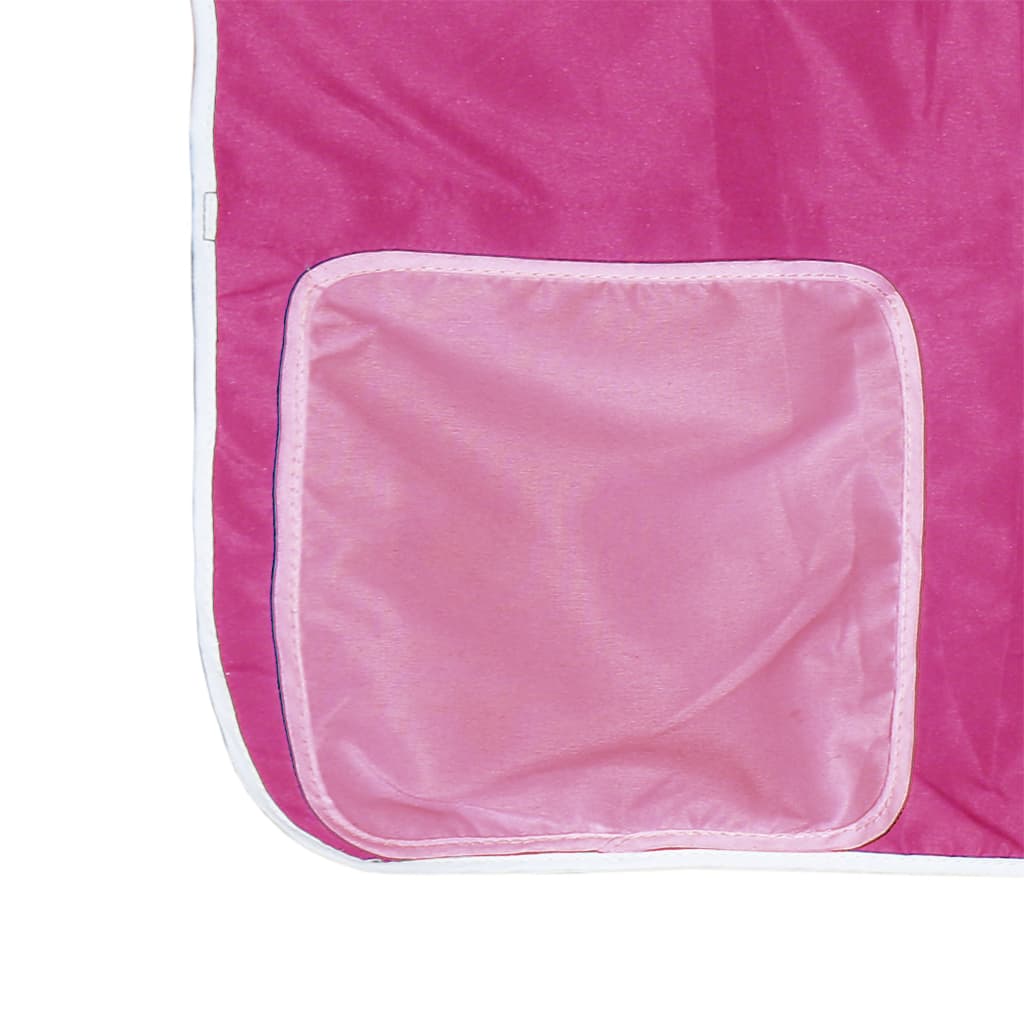 vidaXL Kinderhochbett mit Turm Rosa 80x200 cm Massivholz Kiefer