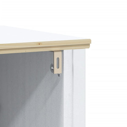 vidaXL Ensemble de meubles de salle de bain 3 pcs BERG bois de pin massif blanc