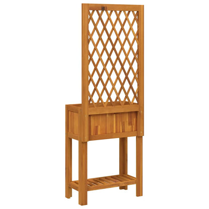 vidaXL Pflanzkübel mit Rankgitter & Ablage 55x29,5x152 cm Akazienholz