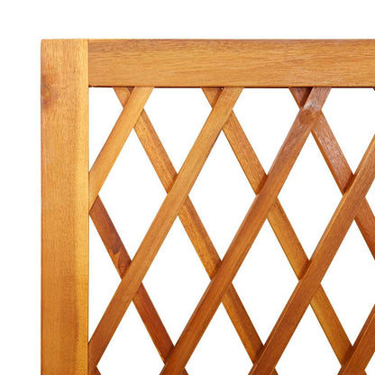 vidaXL Pflanzkübel mit Rankgitter & Ablage 100x32x185 cm Akazienholz