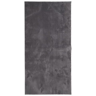 vidaXL Tapis HUARTE à poils courts doux et lavable anthracite 100x200 cm