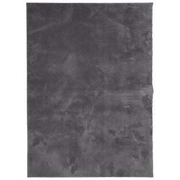 vidaXL Tapis HUARTE à poils courts, doux et lavable, anthracite 140x200 cm