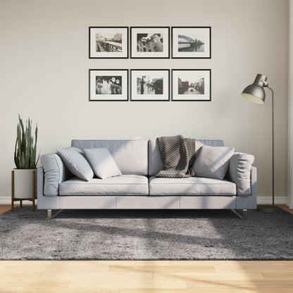 vidaXL Tapis HUARTE à poils courts, doux et lavable, anthracite 160x230 cm