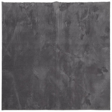 vidaXL Tapis HUARTE à poils courts, doux et lavable, anthracite 200x200 cm