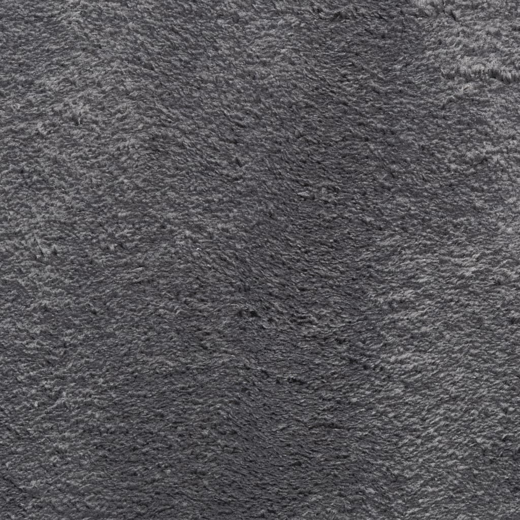 vidaXL Tapis HUARTE à poils courts, doux et lavable anthracite 200x280 cm