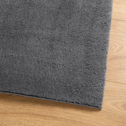 vidaXL Tapis HUARTE à poils courts, doux et lavable, anthracite 240x340 cm