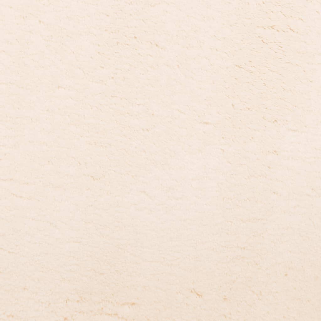 vidaXL Teppich HUARTE Kurzflor Weich und Waschbar Beige 60x110 cm