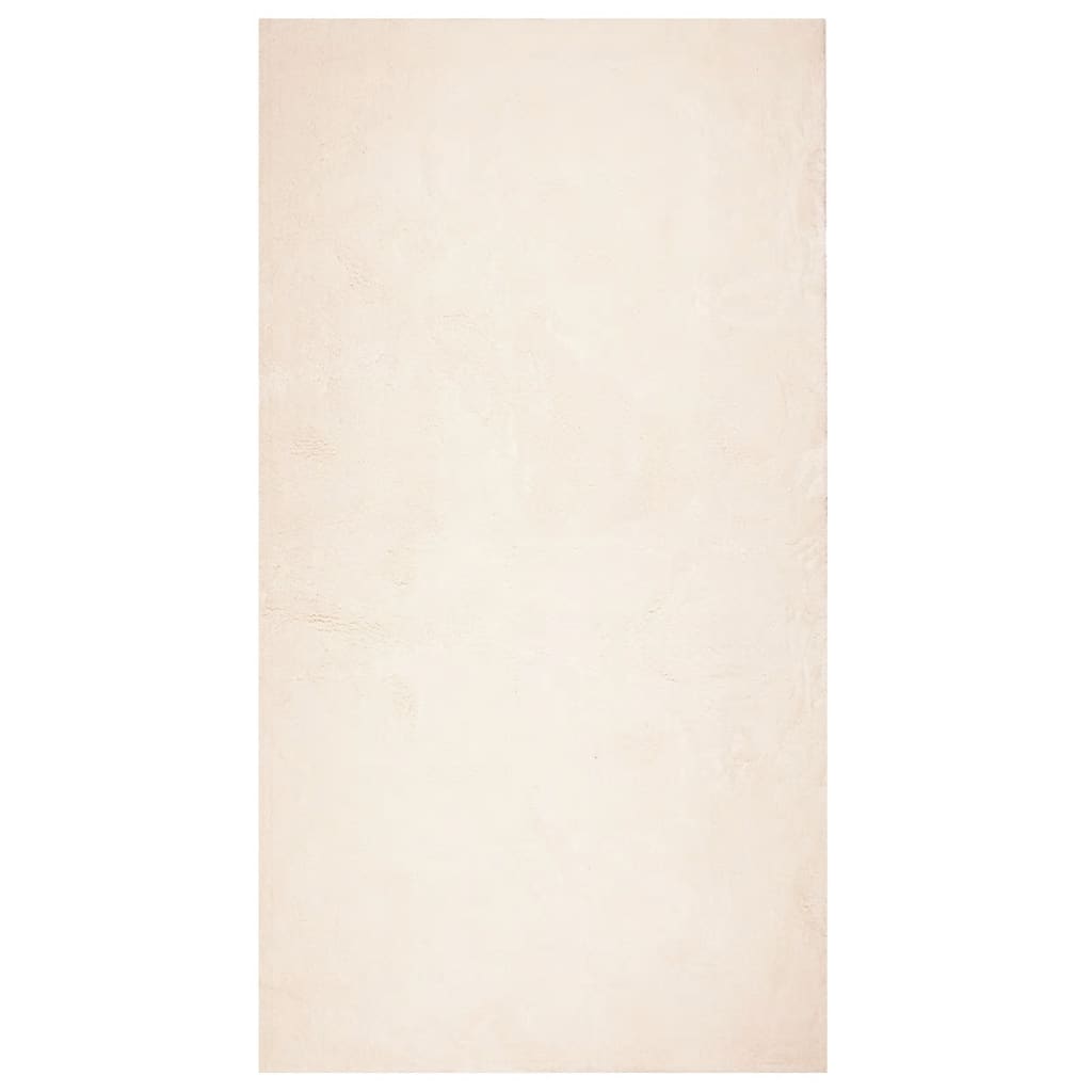 vidaXL Teppich HUARTE Kurzflor Weich und Waschbar Beige 80x150 cm