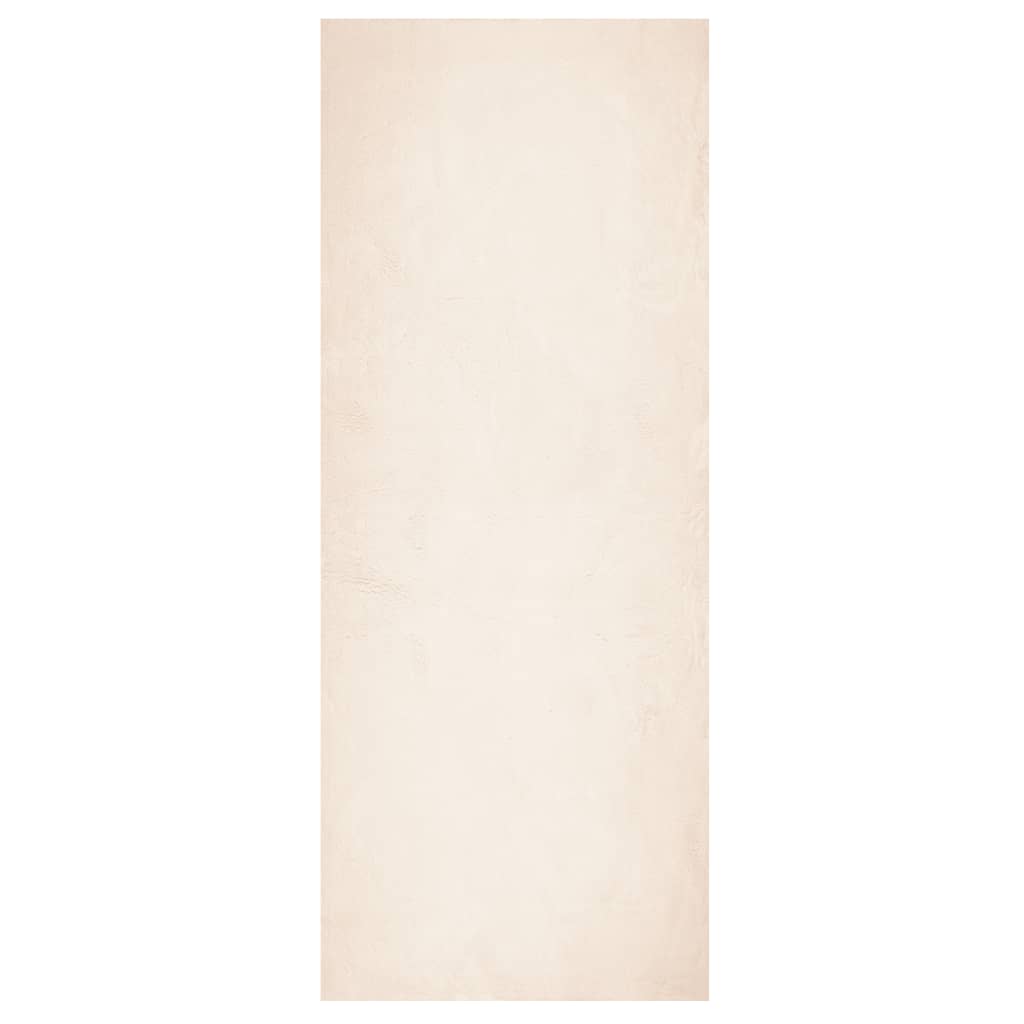 vidaXL Teppich HUARTE Kurzflor Weich und Waschbar Beige 80x200 cm