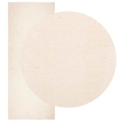 vidaXL Teppich HUARTE Kurzflor Weich und Waschbar Beige 80x200 cm