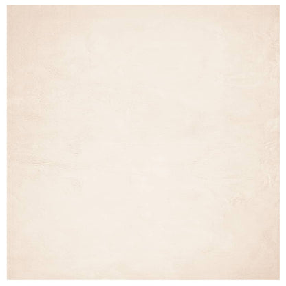 vidaXL Teppich HUARTE Kurzflor Weich und Waschbar Beige 120x120 cm