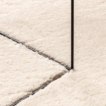 vidaXL Teppich HUARTE Kurzflor Weich und Waschbar Beige 140x200 cm