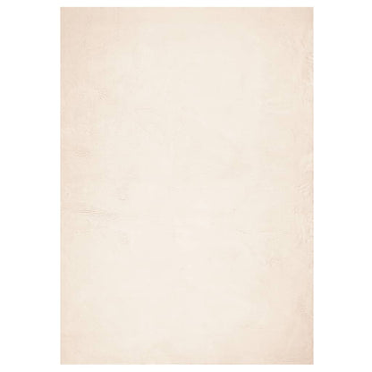 vidaXL Teppich HUARTE Kurzflor Weich und Waschbar Beige 160x230 cm