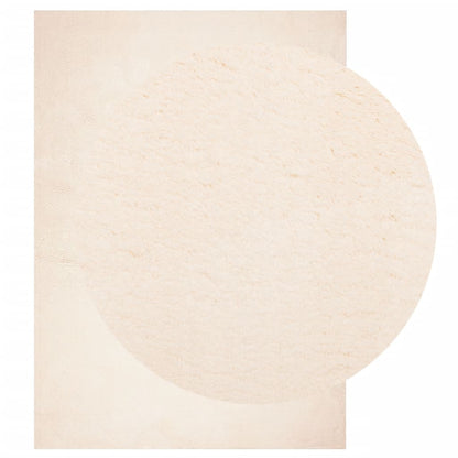 vidaXL Teppich HUARTE Kurzflor Weich und Waschbar Beige 200x280 cm