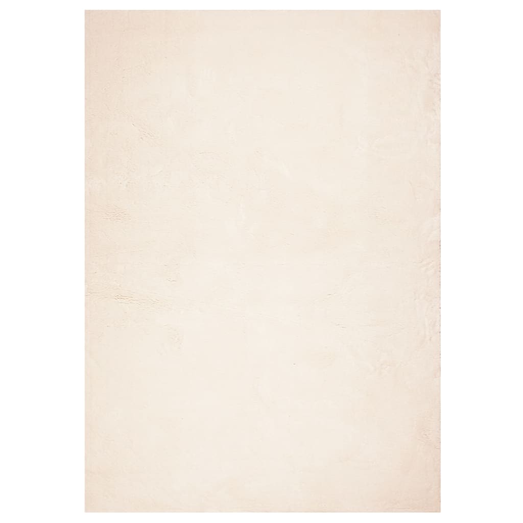 vidaXL Teppich HUARTE Kurzflor Weich und Waschbar Beige 240x340 cm