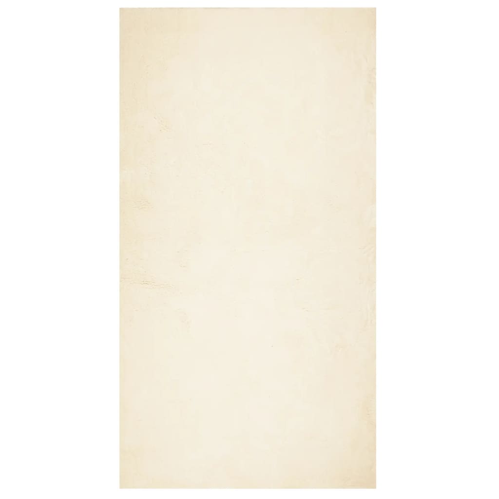 vidaXL Teppich HUARTE Kurzflor Weich und Waschbar Creme 60x110 cm