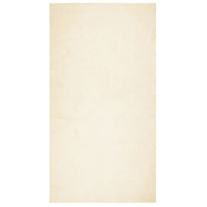 vidaXL Teppich HUARTE Kurzflor Weich und Waschbar Creme 80x150 cm