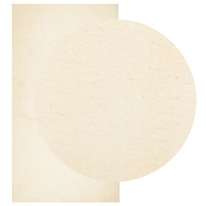 vidaXL Teppich HUARTE Kurzflor Weich und Waschbar Creme 80x150 cm