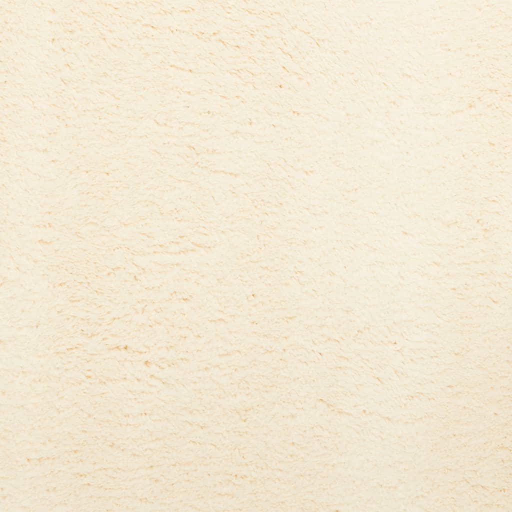 vidaXL Teppich HUARTE Kurzflor Weich und Waschbar Creme 80x150 cm