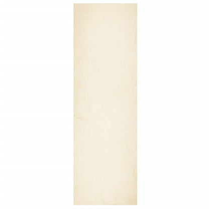 vidaXL Teppich HUARTE Kurzflor Weich und Waschbar Creme 80x250 cm